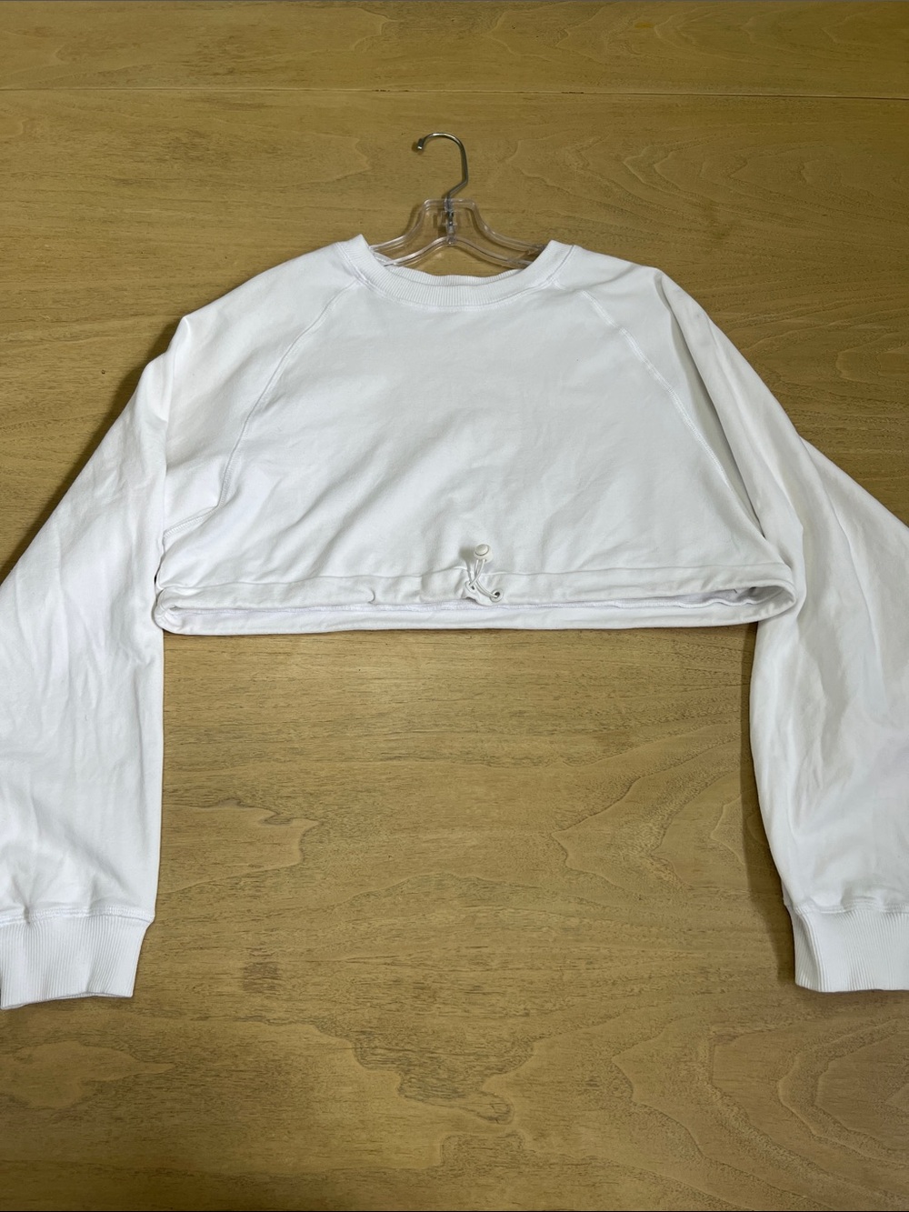 Lilybod White Ribbed Crew Sweatshirt